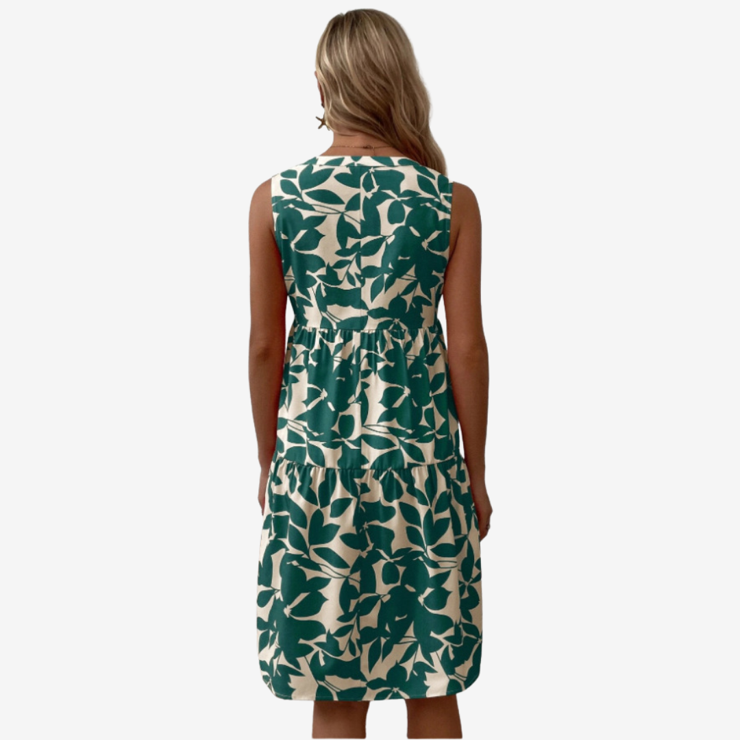Séraphine™ | Timeless Botanical Print Dress