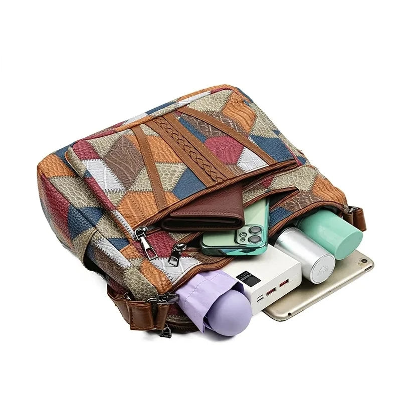 Adele Patchwork Shoulder Bag
