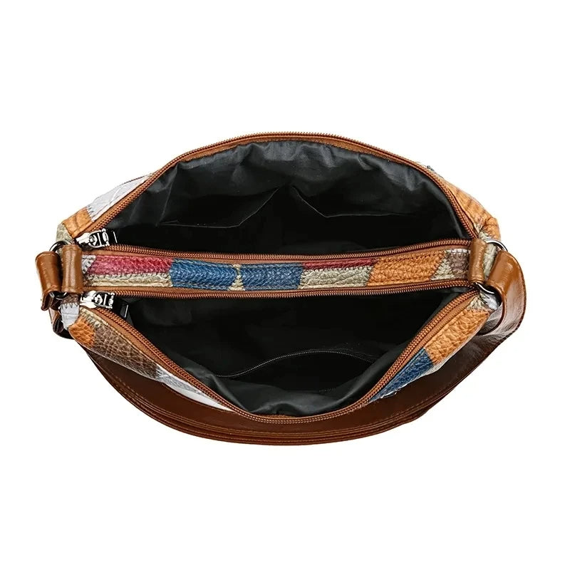 Adele Patchwork Shoulder Bag