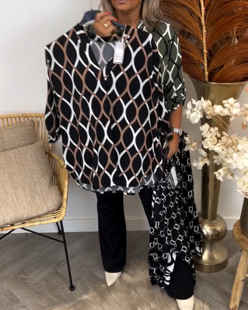 ADELE – Blouse with Graphic Print