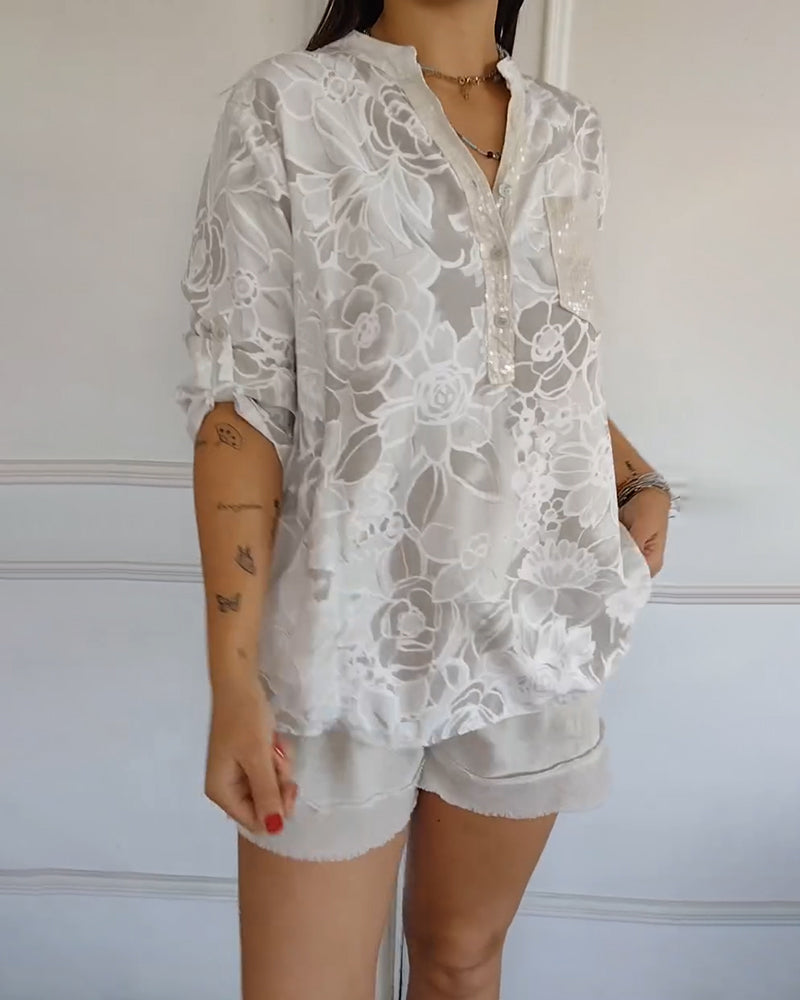 Christina | Floral Print Blouse