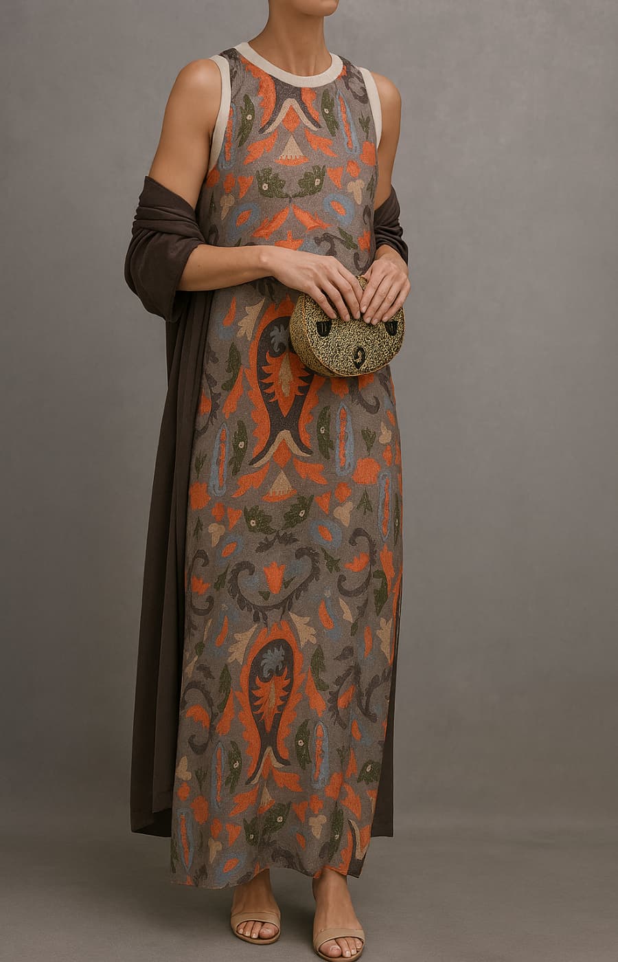 Serene | Elegant Evening Dress with Stole