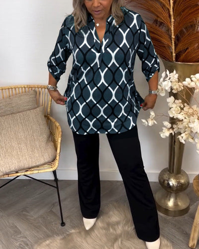 ADELE – Blouse with Graphic Print