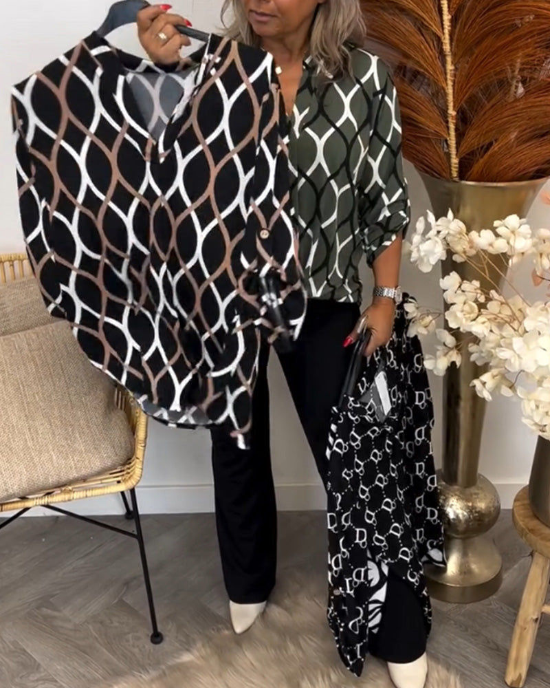 ADELE – Blouse with Graphic Print