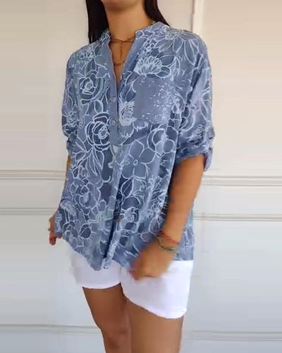 Christina | Floral Print Blouse