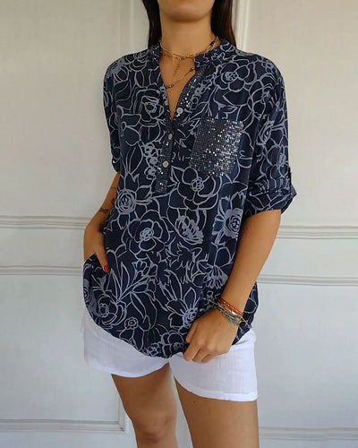 Christina | Floral Print Blouse