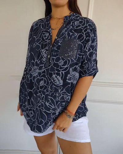Christina | Floral Print Blouse
