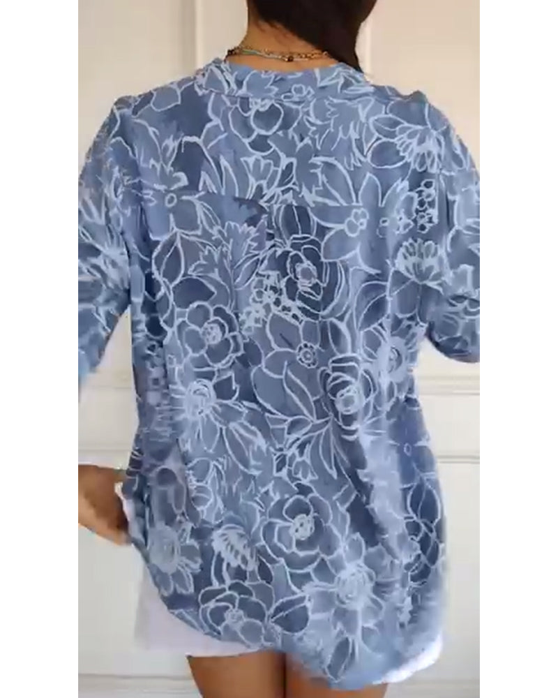 Christina | Floral Print Blouse