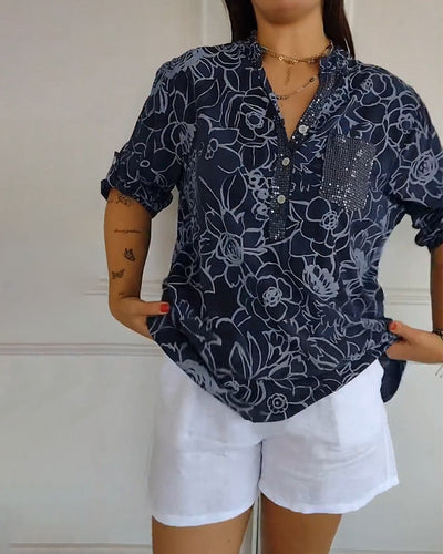 Christina | Floral Print Blouse
