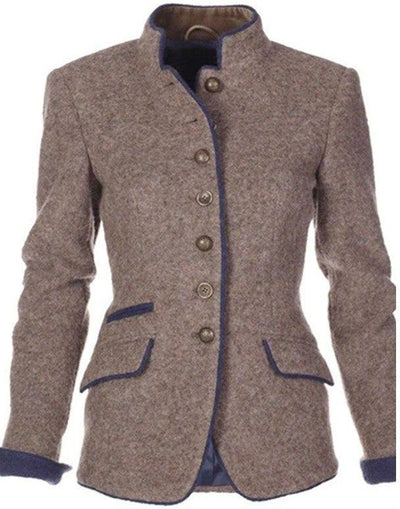 Charlize | Elegant cardigan with high collar