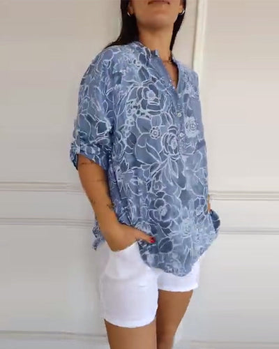 Christina | Floral Print Blouse