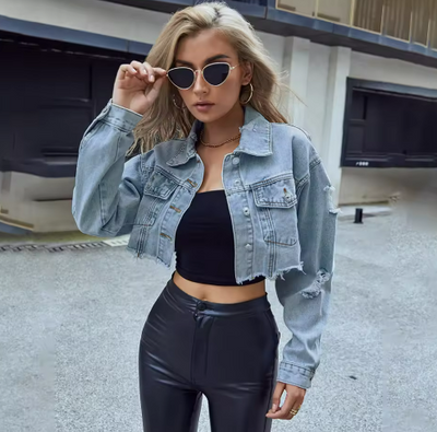Mila | Jeans Bomberjacka