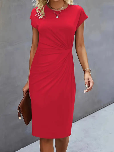 Adelina - Stylish Round Neck Dress