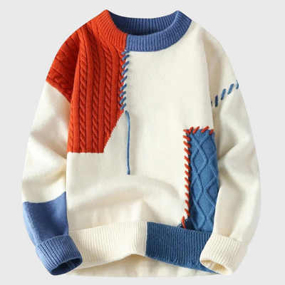 Patchwork sweater