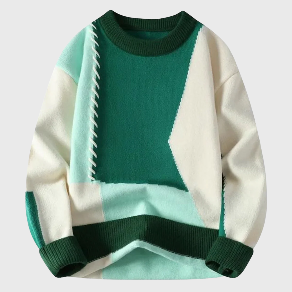 Patchwork sweater