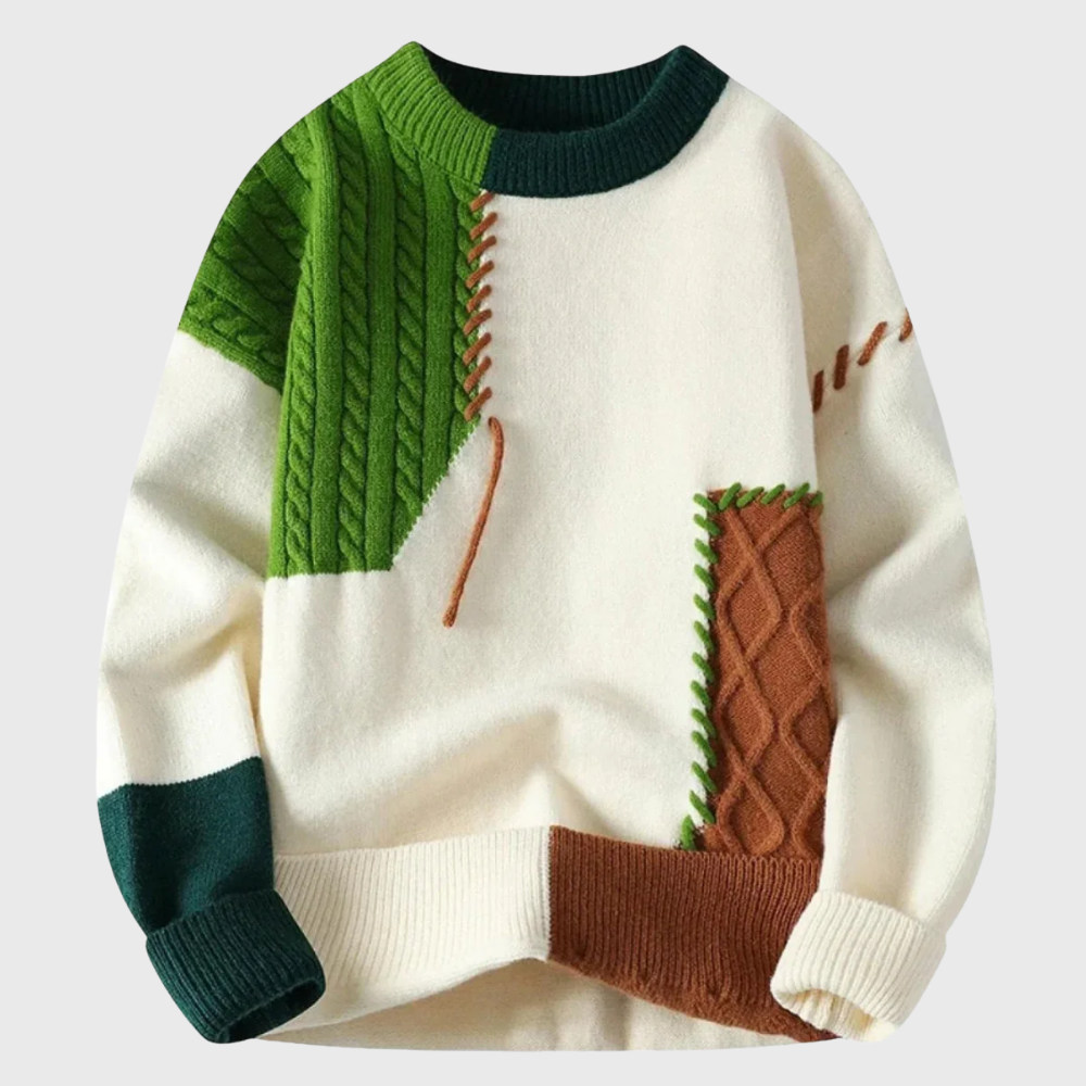Patchwork sweater