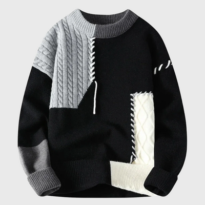 Patchwork sweater