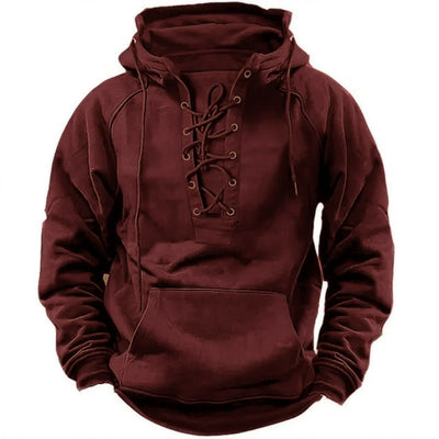 Robert™ – Retro outdoor hoodie with drawstrings, designed for fall and winter