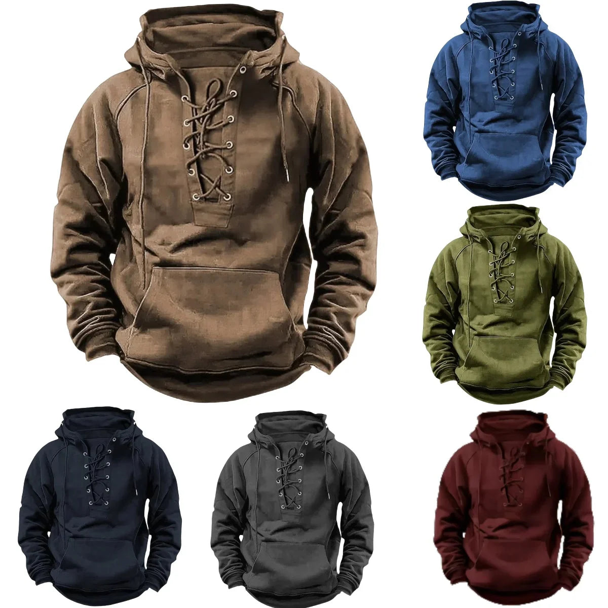 Robert™ – Retro outdoor hoodie with drawstrings, designed for fall and winter