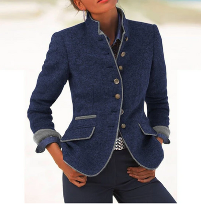 Charlize | Elegant cardigan with high collar