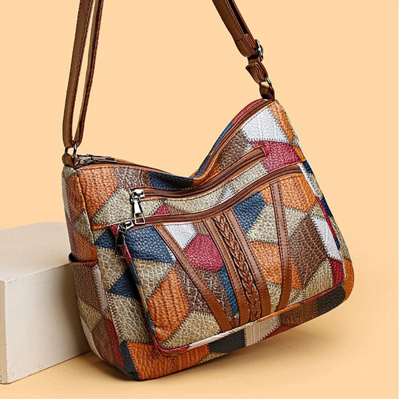 Adele | Mosaic leather handbag