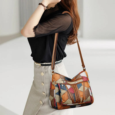 Adele | Mosaic leather handbag