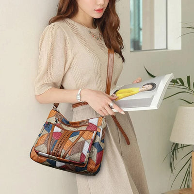 Adele | Mosaic leather handbag
