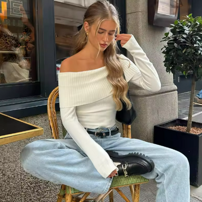 Sophia | Avskuren topp med axelband