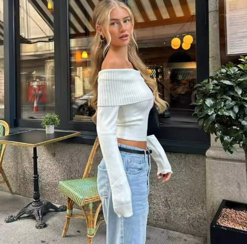 Sophia | Avskuren topp med axelband