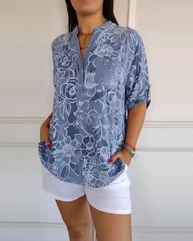 Christina | Floral Print Blouse