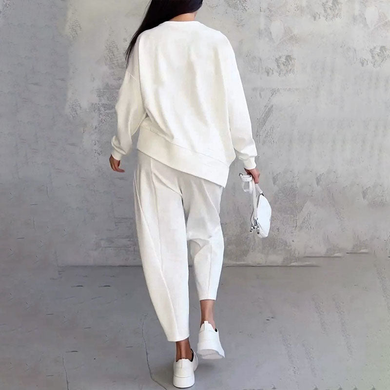 Charlize™ Two-Piece Set with Crew Neck and Long Sleeves