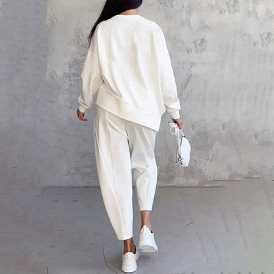 Charlize™ Two-Piece Set with Crew Neck and Long Sleeves